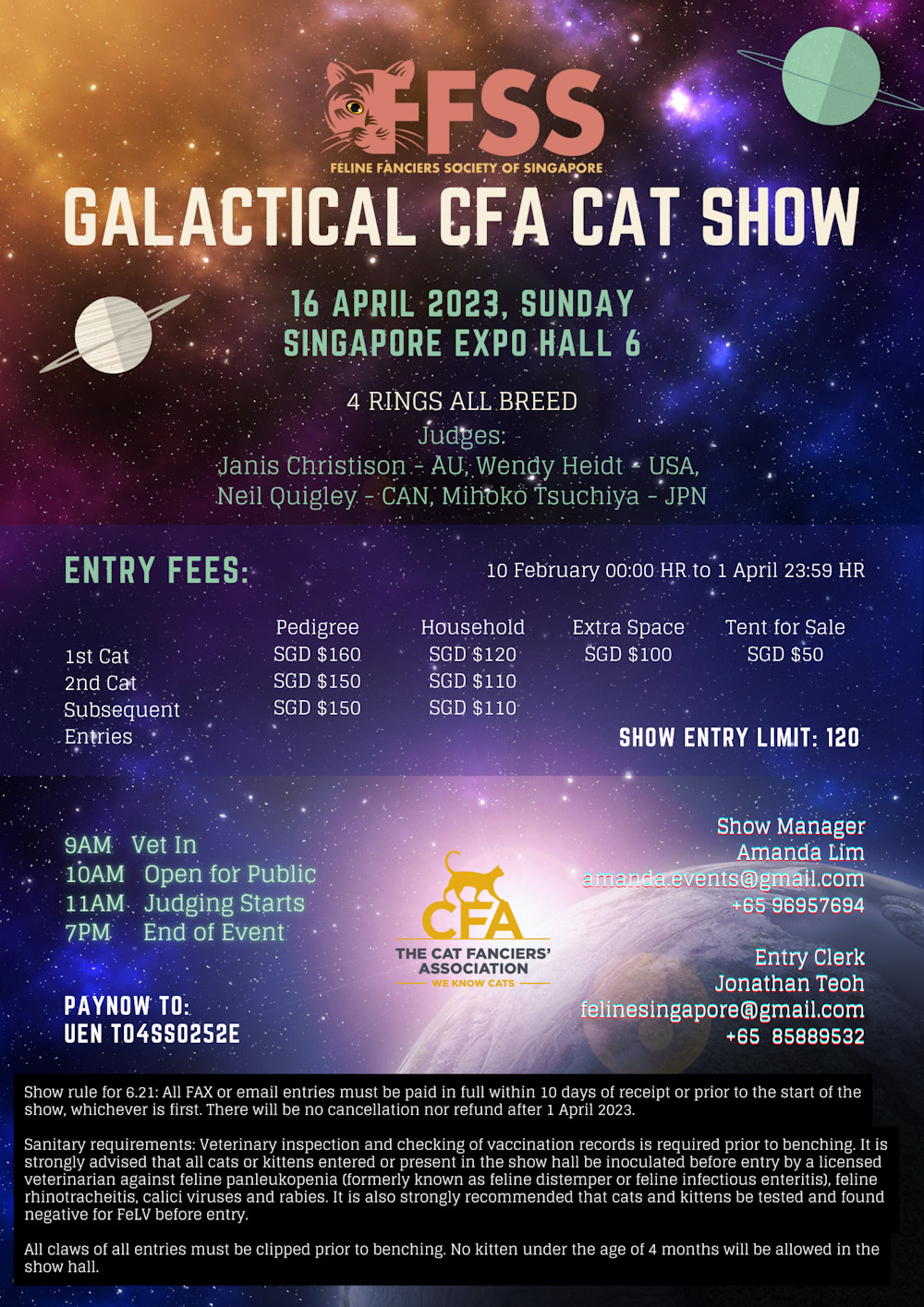 Official Show Counts The Cat Fanciers' Association, Inc